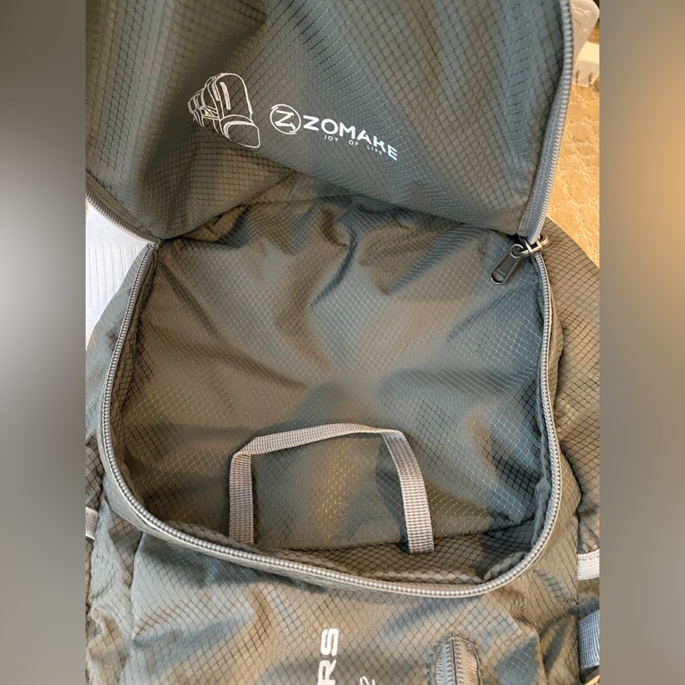 Zomake Gray Backpack Lightweight Bag Rucksack Back Pack - Picture 7 of 7